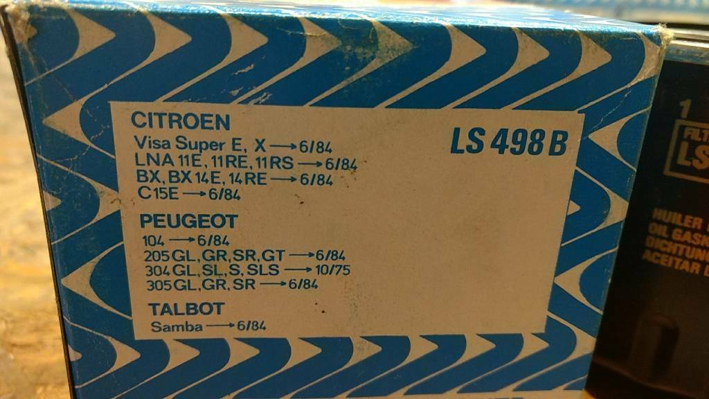 Citroën Peugeot Talbot Ölfilter original Purflux NEU