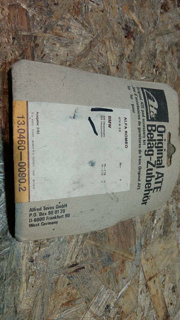 Alfa Romeo BMW Belag-Zubehör Original ATE Neu