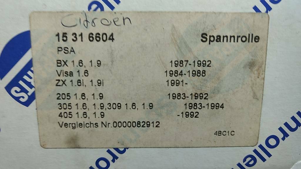 Citroën 205 305 405 uvm Spannrolle original Coparts NEU