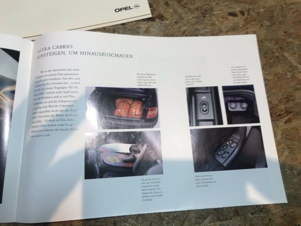 Astra F Cabrio Prospekt