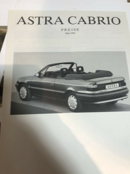Astra F Cabrio Prospekt