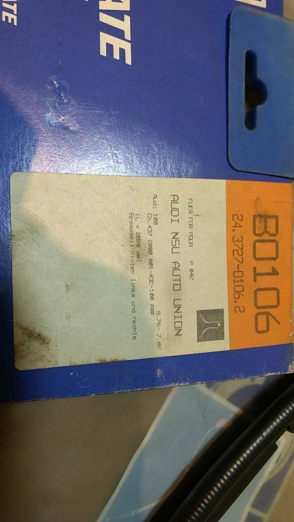 Audi 100 Bremsseil Original ATE Neu