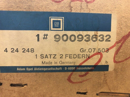Original Opel Satz Federn Ascona B Neu
