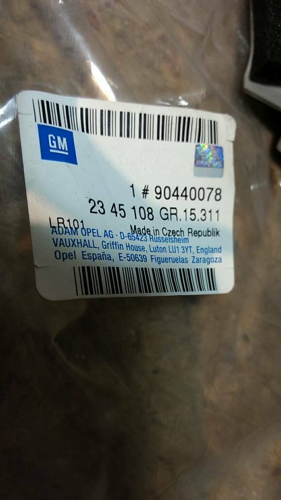 Astra G Zafira A Verkleidung Laderaum r. original GM Opel NEU