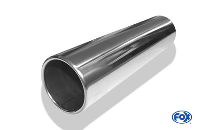 FOX Anschweißendrohr Typ 12 Ø 100 mm / Länge: 400 mm  - rund / eingerollt / gerade / ohne Absorber