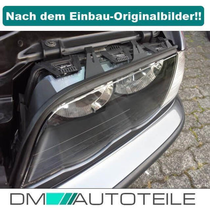 Set Scheinwerferglas Scheinwerfer Glas +SIKA für BMW E46 Limousine Touring 98-01