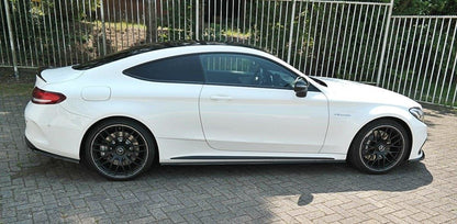 Seitenschweller Ansatz für Mercedes C-Klasse C205 63 AMG Coupe schwarz matt