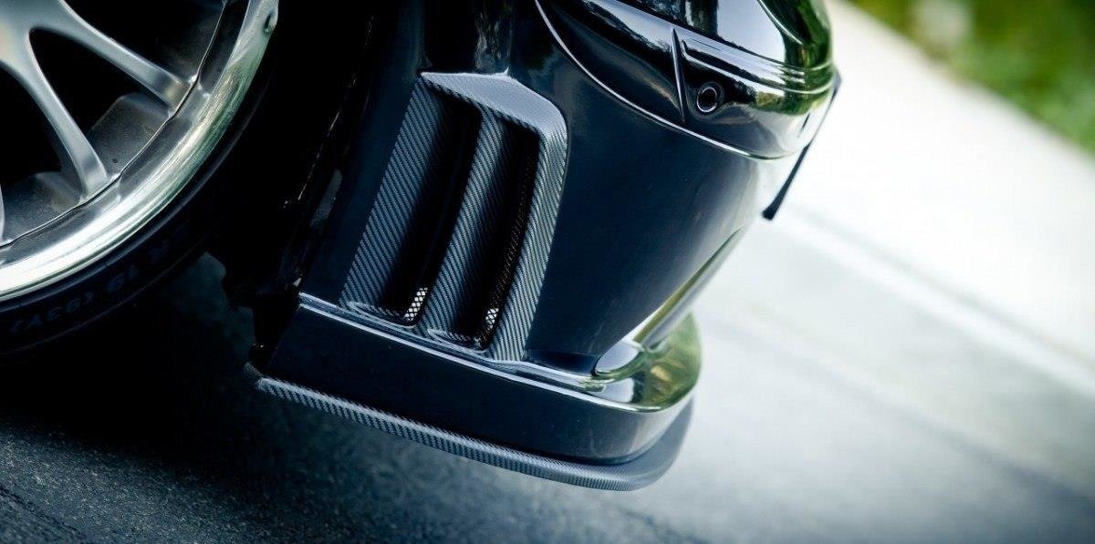 Front Ansatz für MERCEDES CLK W209 BLACK (SL BLACK SERIES LOOK) schwarz matt