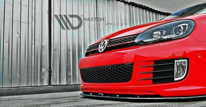 Front Ansatz für VER.2 VW GOLF 6 (FÜR GOLF GTI 35TH) Carbon Look