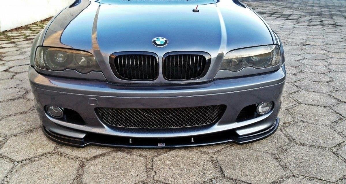 Front Ansatz V.1 für BMW 3er E46 M Paket COUPE schwarz matt