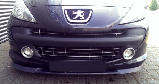 Front Ansatz für PEUGEOT 207 vor Facelift schwarz matt