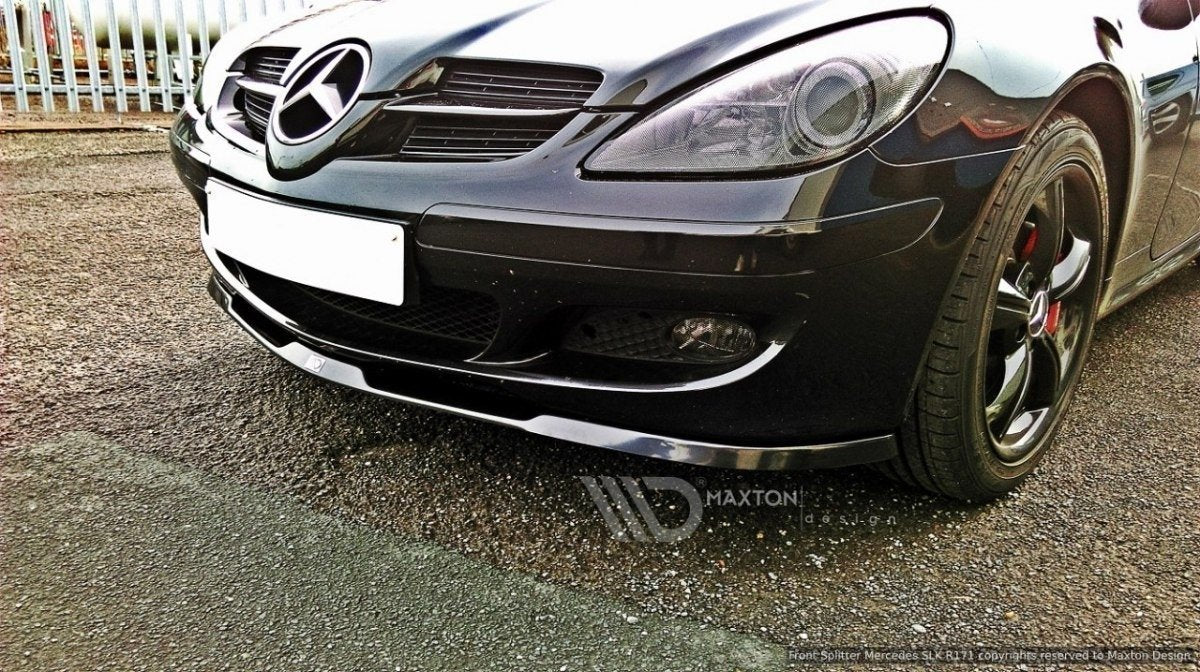 Front Ansatz für MERCEDES SLK R171 STANDARD STOßSTANGE schwarz matt