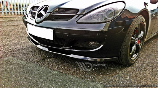 Front Ansatz für MERCEDES SLK R171 STANDARD STOßSTANGE schwarz matt