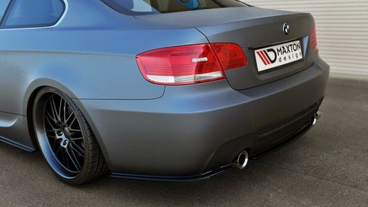 Mittlerer Diffusor Heck Ansatz für BMW 3er E92 M Paket schwarz Hochglanz