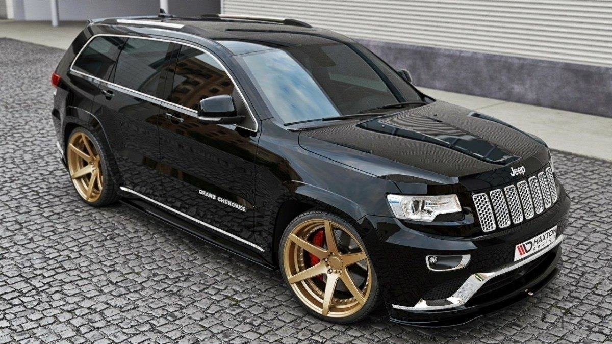Front Ansatz für Jeep Grand Cherokee WK2 Summit Facelift schwarz Hochglanz