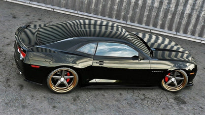 Heck Ansatz Flaps Diffusor für CHEVROLET CAMARO V SS - EU, US VERSION (vor Facelift) schwarz Hochglanz