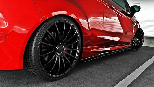 Seitenschweller Diffuser Ford Fiesta ST / ST-Line Mk7 / Mk7 FL schwarz matt