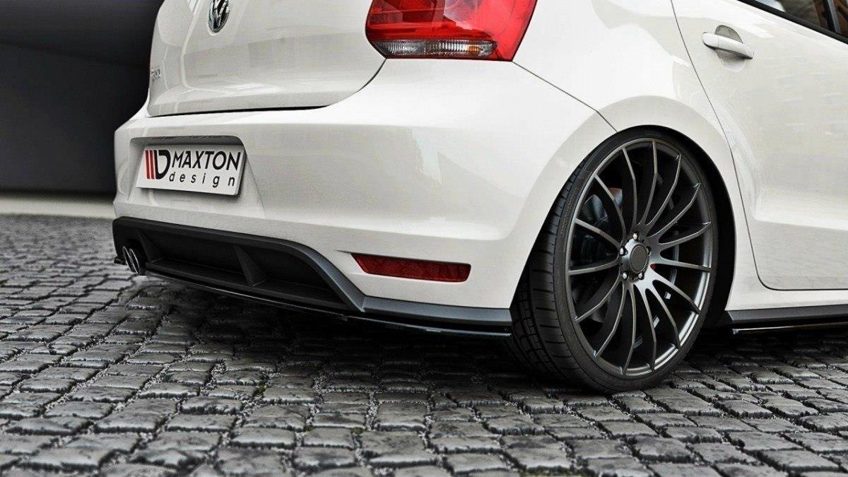 Diffusor Heck Ansatz für POLO MK5 GTI Facelift schwarz matt
