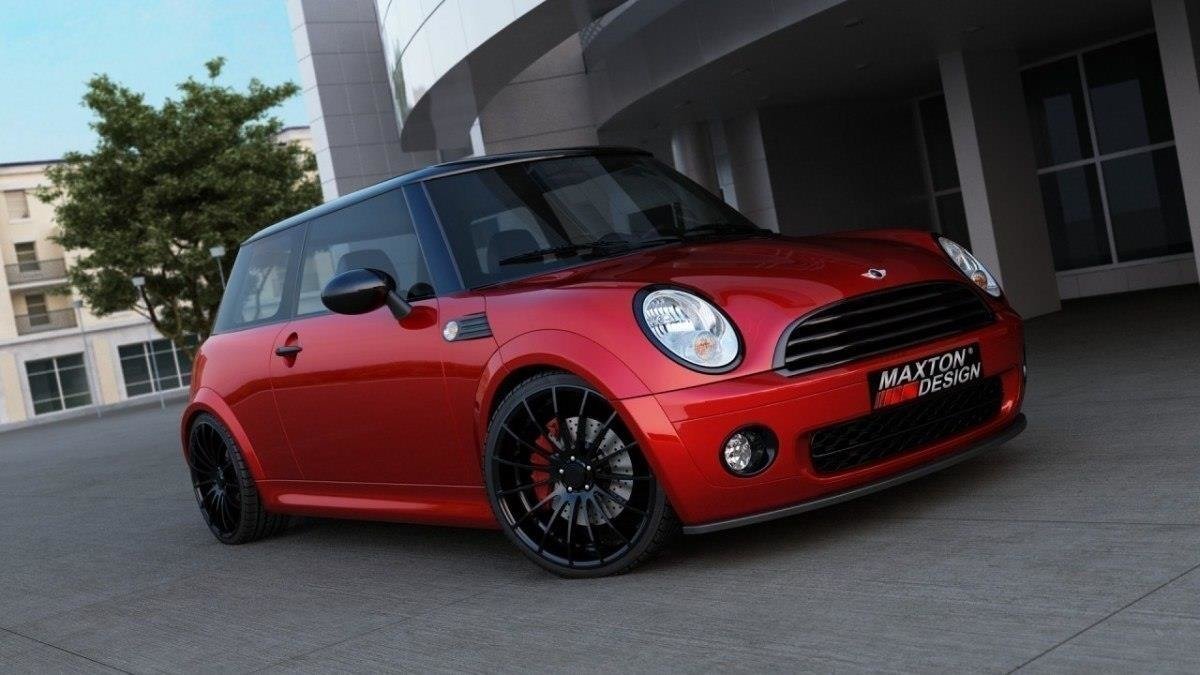Front Ansatz für MINI COOPER schwarz Hochglanz