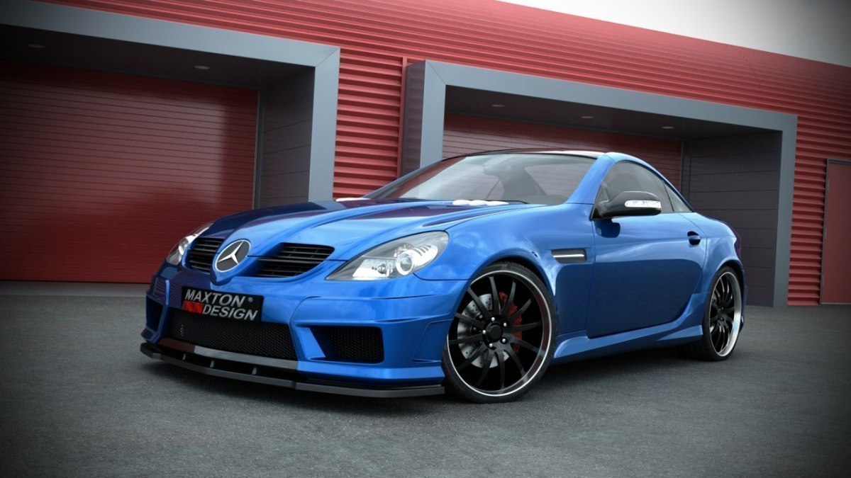 Frontstoßstange + Front Ansatz passend für passend für MERCEDES SLK R171 (SLK R172 AMG LOOK)