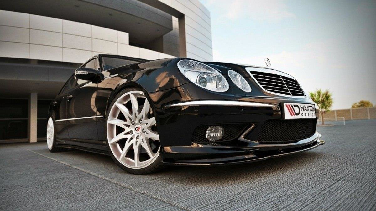 Front Ansatz für MERCEDES E W211 AMG VORFACELIFT Carbon Look