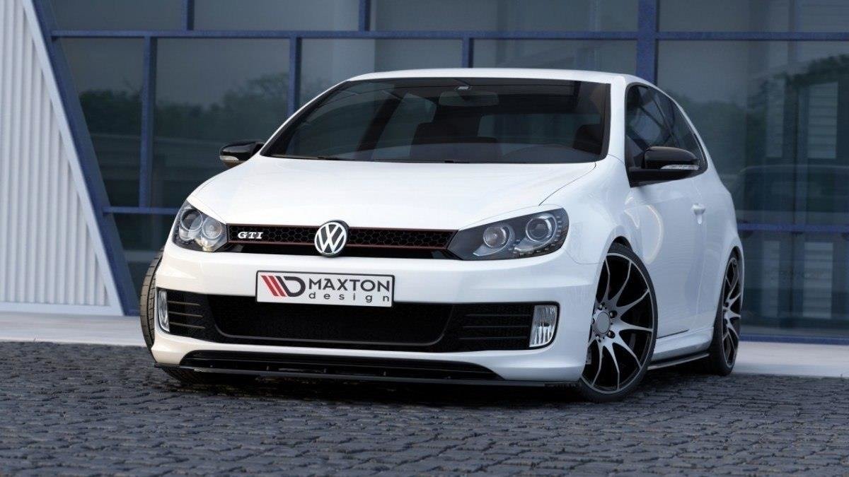 Front Ansatz für VER.2 VW GOLF 6 (FÜR GOLF GTI 35TH) schwarz Hochglanz