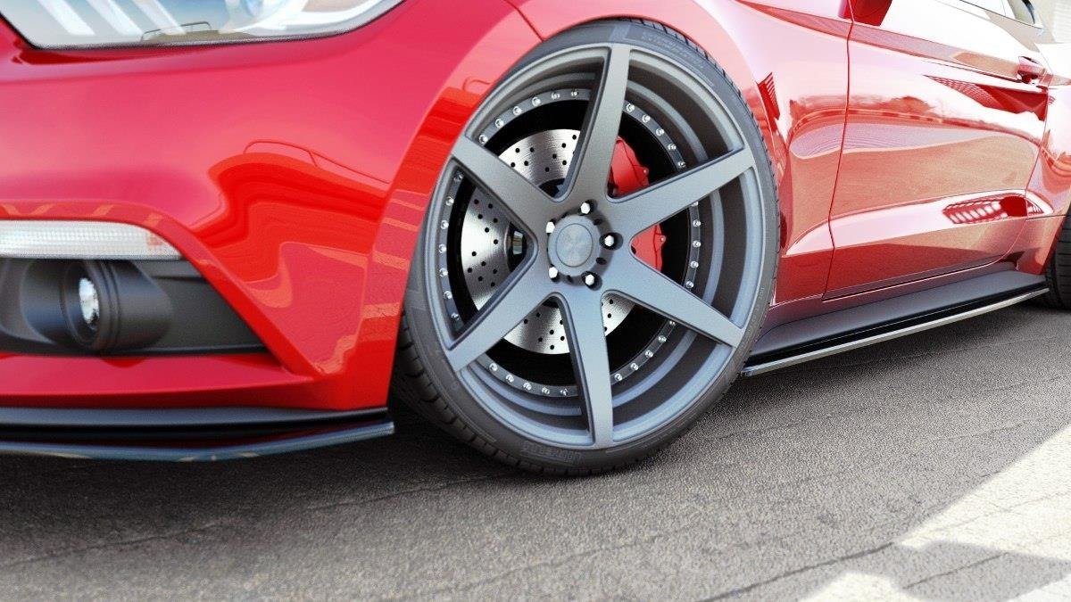 Seitenschweller Ansatz für Ford Mustang Mk6 Carbon Look