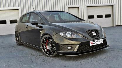 Front Ansatz V.1 für SEAT LEON MK2 CUPRA FR Facelift schwarz matt