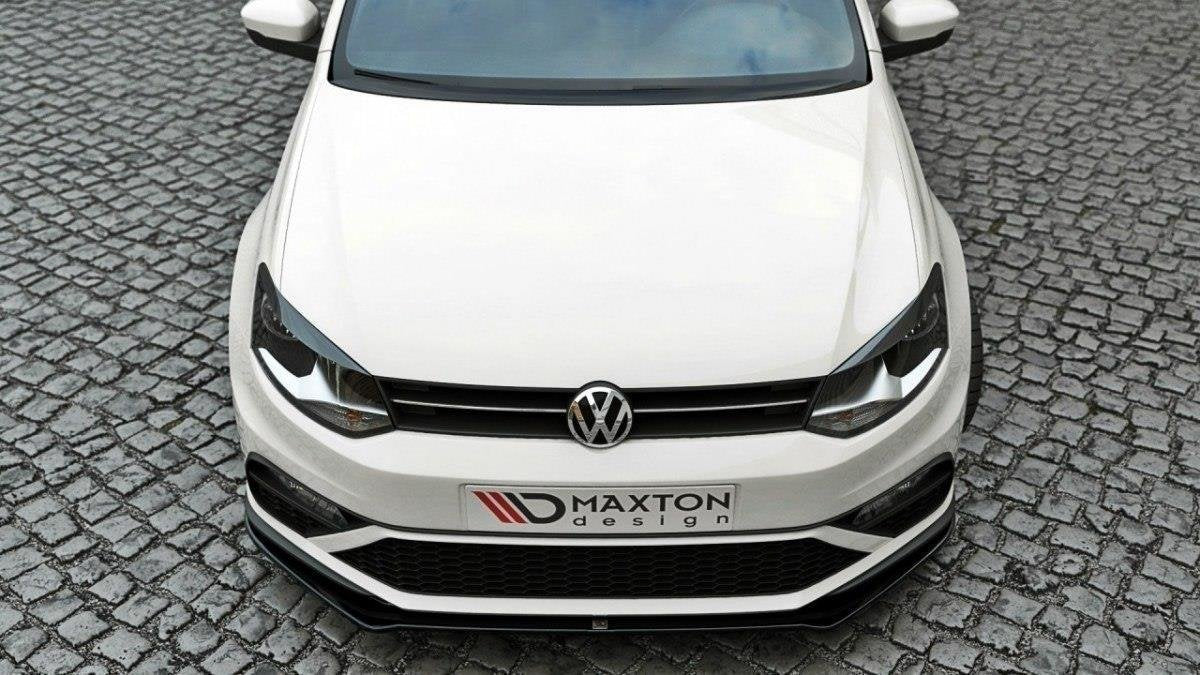 Front Ansatz für v.2 VW POLO MK5 GTI Facelift schwarz Hochglanz