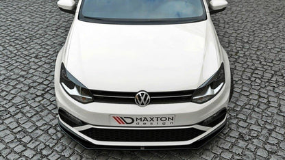 Front Ansatz für v.2 VW POLO MK5 GTI Facelift schwarz Hochglanz