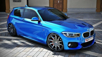 Seitenschweller Ansatz für V.1 für BMW 1er F20 M135i / M140i / M-Paket schwarz matt