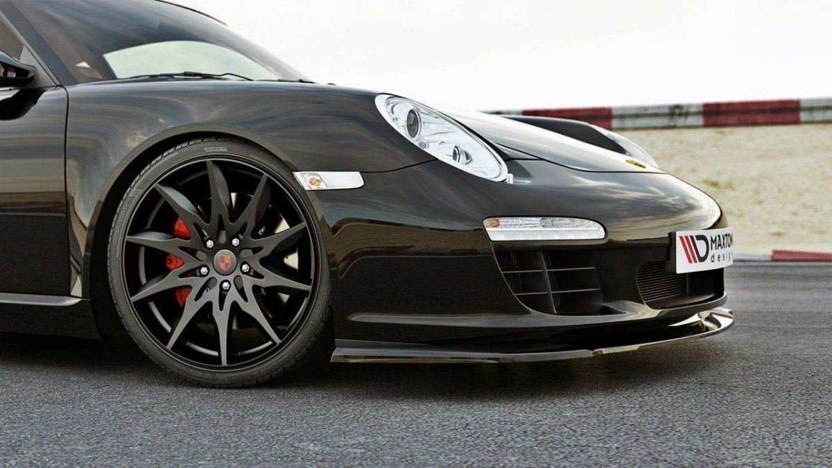 Front Ansatz für PORSCHE 911 Carrera 997.2 Facelift schwarz matt