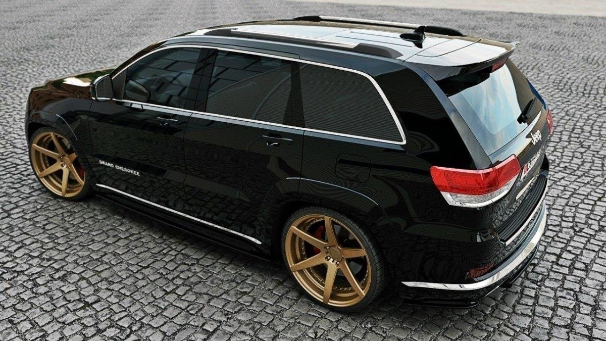 Spoiler CAP für Jeep Grand Cherokee WK2 Summit Facelift schwarz Hochglanz