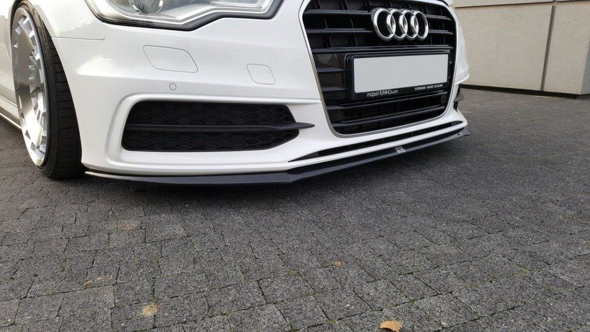 Front Ansatz V.2 für Audi S6 / A6 S-Line C7 schwarz Hochglanz
