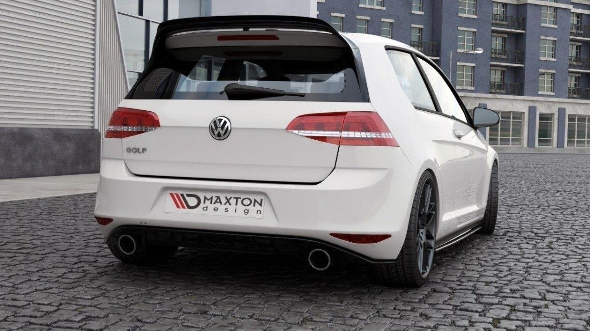 Spoiler CAP für VW GOLF 7 GTI CLUBSPORT schwarz Hochglanz