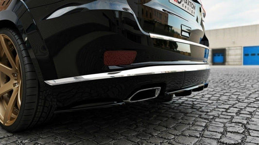 Heck Ansatz Flaps Diffusor für Jeep Grand Cherokee WK2 Summit Facelift schwarz matt