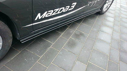 Seitenschweller Ansatz für Mazda 3 BN (Mk3) Facelift Carbon Look