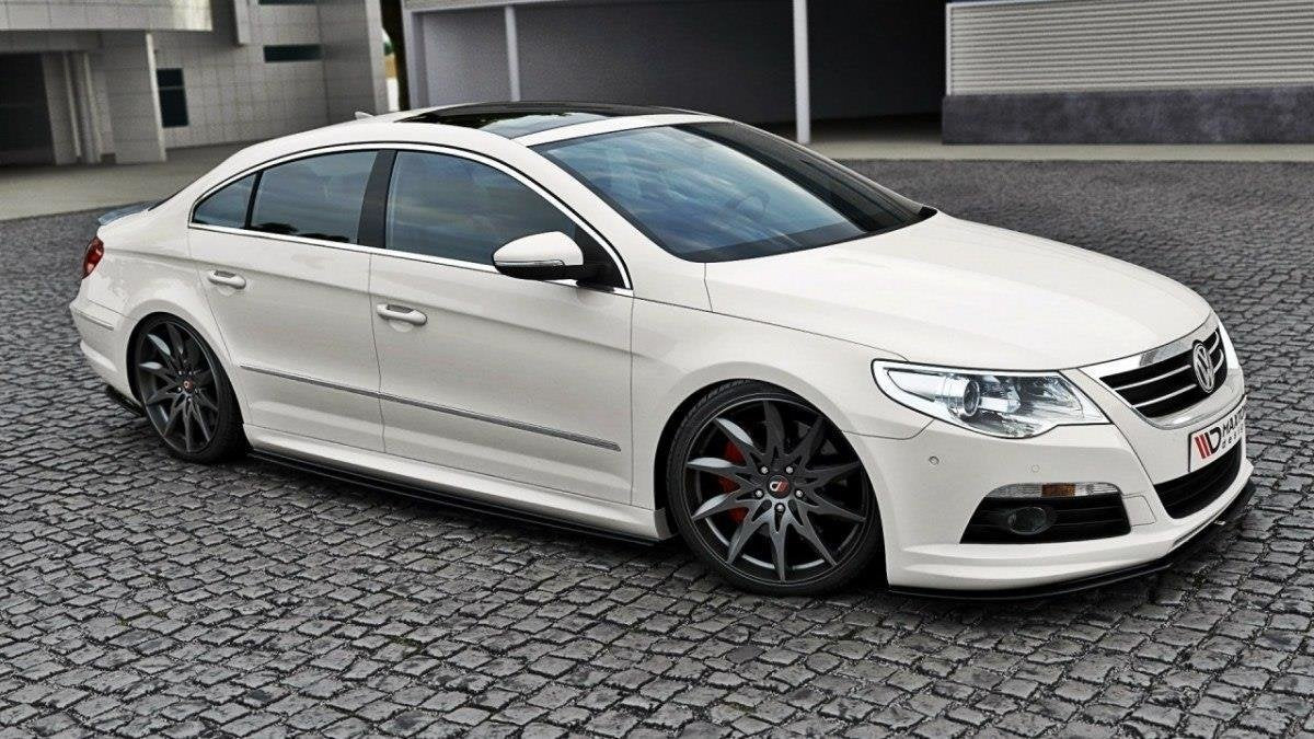 Front Ansatz für VW Passat CC R36 RLINE (vor Facelift) schwarz matt
