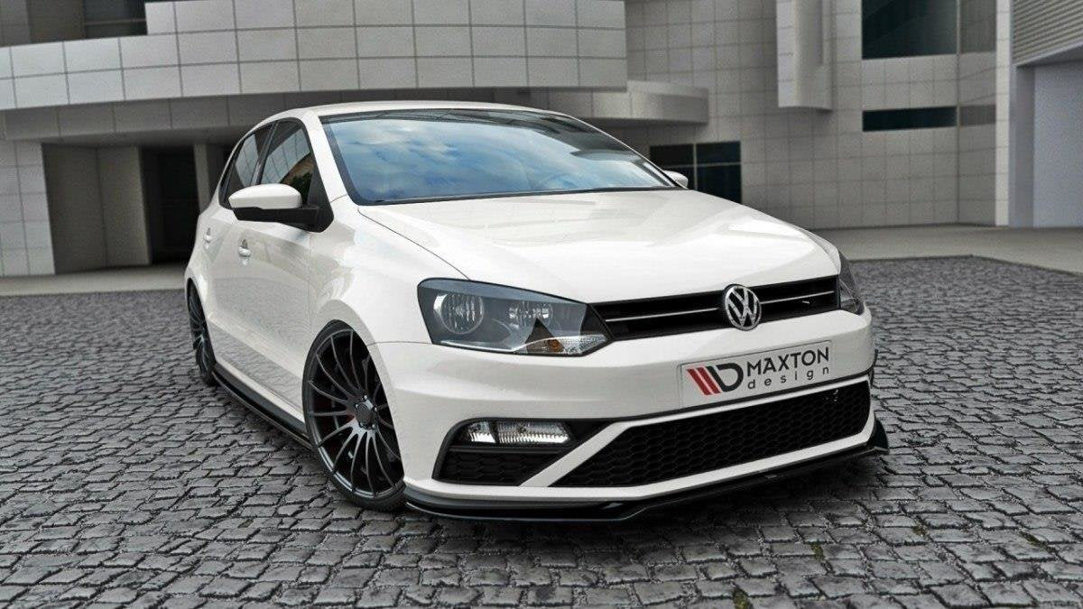 Front Ansatz für v.2 VW POLO MK5 GTI Facelift schwarz Hochglanz