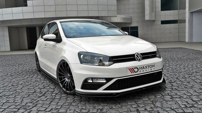 Front Ansatz für v.2 VW POLO MK5 GTI Facelift schwarz Hochglanz
