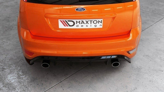 Heck Ansatz Flaps Diffusor für v.2 FORD FOCUS II ST Facelift Carbon Look