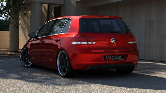 HECKSCHÜRZE passend für VW GOLF 6 OHNE AUSPUFF Carbon Look Carbon Look