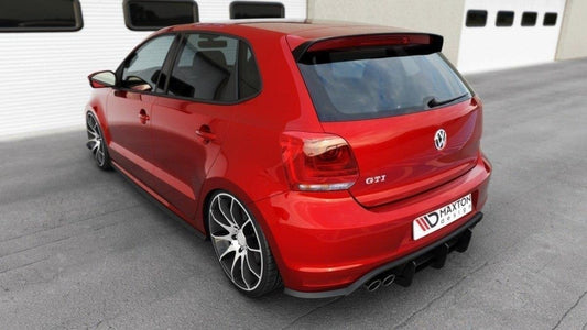 Diffusor Heck Ansatz für Heckschürze für VW POLO MK5 GTI Facelift