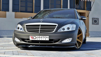 Front Ansatz für MERCEDES S-KLASSE W221 schwarz matt