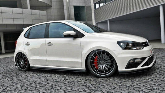 Seitenschweller Ansatz für VW POLO MK5 GTI Facelift Carbon Look