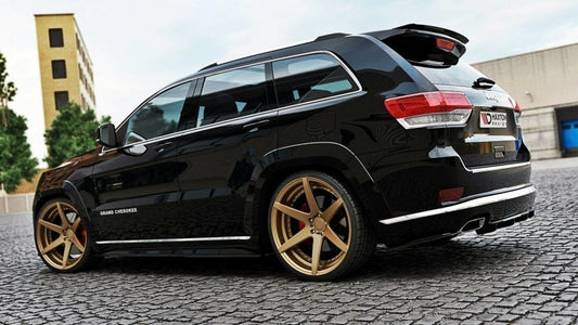 Mittlerer Diffusor Heck Ansatz für Jeep Grand Cherokee WK2 Summit Facelift DTM LOOK schwarz Hochglanz