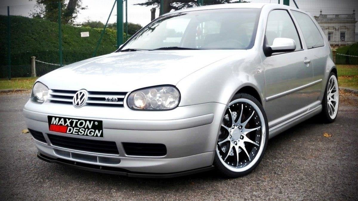 Front Ansatz für VW GOLF 4 (FÜR 25TH Frontansatz) Carbon Look