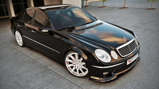 Front Ansatz für MERCEDES E W211 AMG VORFACELIFT schwarz matt