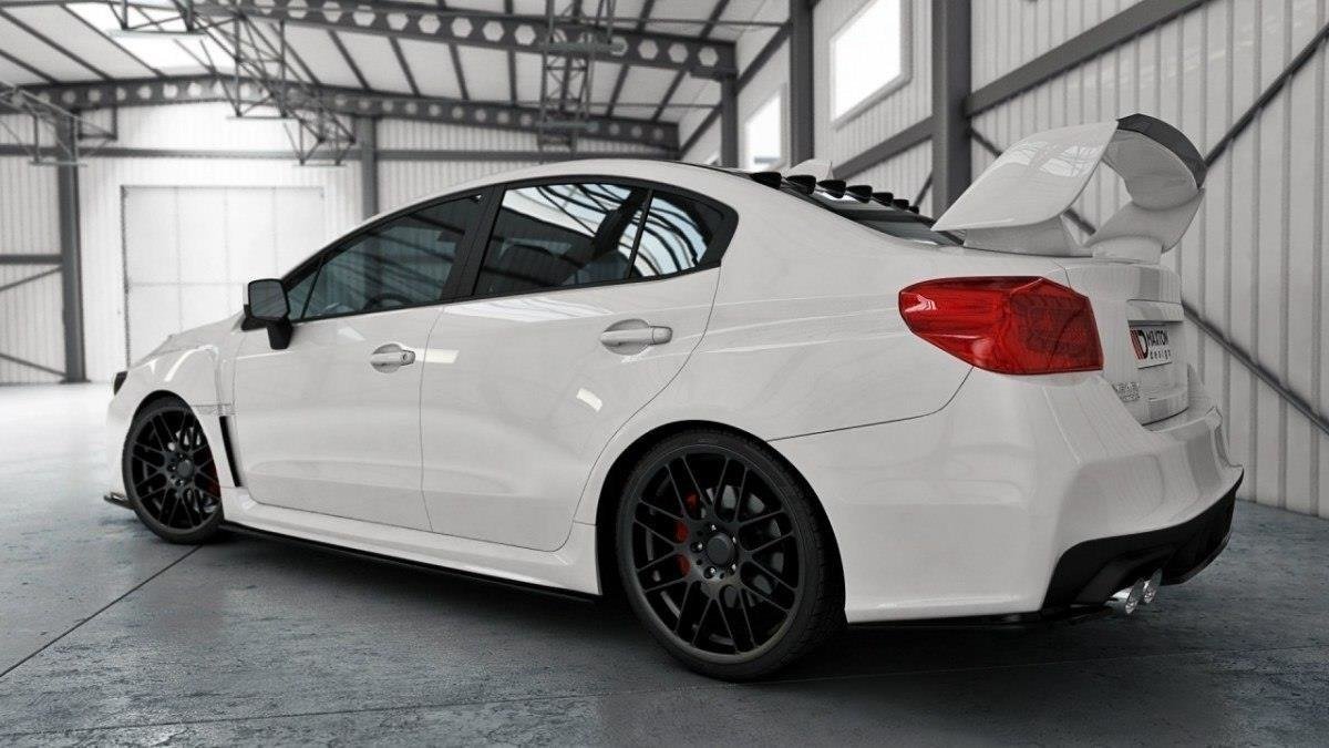 Seitenschweller Ansatz für SUBARU WRX STI schwarz matt