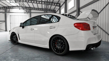 Seitenschweller Ansatz für SUBARU WRX STI schwarz matt